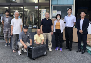 神戸市魚崎町防災福祉コミュニティー　地域活性　若い世代へ　防災活動　祭りで使える蓄電池